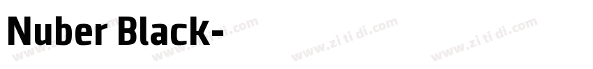Nuber Black字体转换